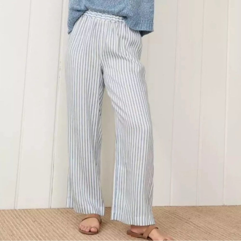 Jenni kayne Striped linen Wide-Leg Pants